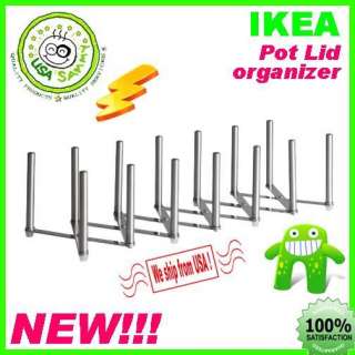 IKEA Pot Lid Book File Rack Organizer Hanger Hook Steel  