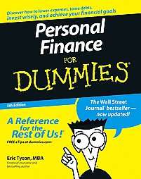 Personal Finance For Dummies by Eric Tyson 2006, Paperback 