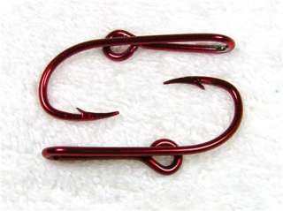 Red Fish Hook Hat Pins  