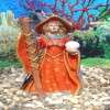 NEW MEDIUM FEMALE WIZARD FISH TANK ORNAMENT RRW22  