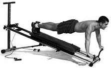 Bayou Fitness Total Trainer Pilates Reformer Home Gym System with 19 