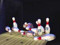 In game pin action from Brunswick Pro Bowling
