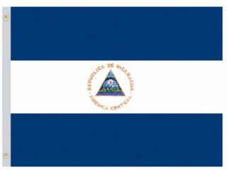 Official Nicaragua Flag US Made 2x3 3x5 or 4x6  