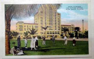 Postcard   Hotel Flamingo, Miami Beach, Florida  