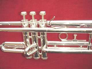 New Lauren Jazz model silver trumpet +Selmer care kit  