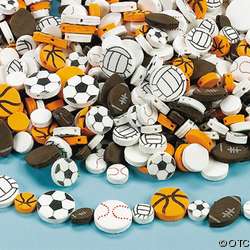Foam Sports Beads Football Soccer Other Balls 40 pc  