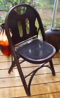   Rastetter Solid Kumfort Folding Chair Original Finish Art Deco  