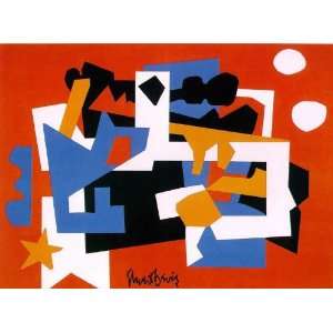  Hand Made Oil Reproduction   Stuart Davis   24 x 18 inches 