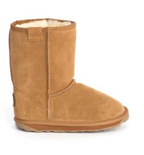 Emu Wallaby Lo Kids Boot in Chesnut and Chocolate  