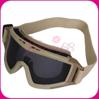   metal mesh airsoft cqb goggles great for outdoor games such as airsoft