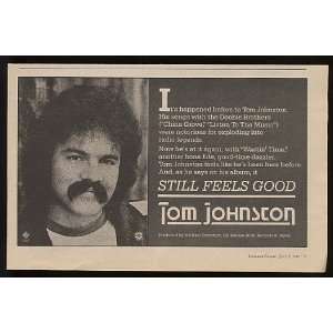  1981 Tom Johnson Still Feels Good Promo Print Ad (Music 