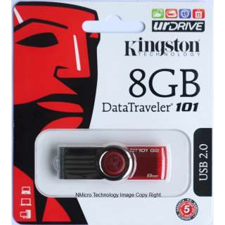   DataTraveler 101 USB 8GB 8G DT101G2/8GB DT101 G2 Red Flash Pen Drive