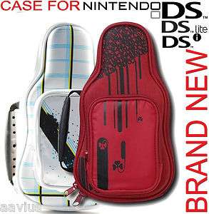 Guitar Shaped NDS/DSi/PSPgo GUITAR HERO CASE Game Travel Rugged 