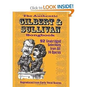   Gilbert & Sullivan Songbook (Dover Vocal Scores) [Paperback] W. S