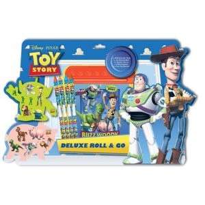 TOY STORY 3 DELUXE ROLL & GO Art Desk ~ Colouring Set  