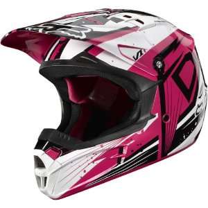   Youth V1 MX/Off Road/Dirt Bike Motorcycle Helmet   Black/Pink / Medium