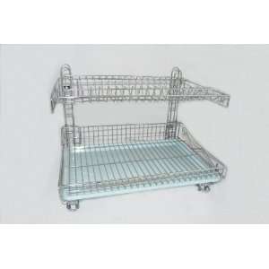  Steel 2 Layer Dish Rack