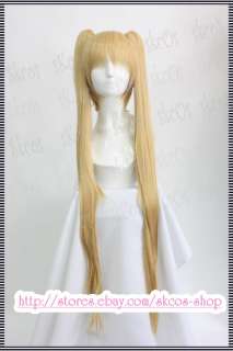 VOCALOID MIKU cosplay wig costume GOLD  