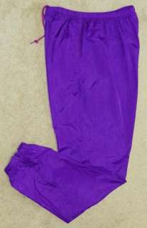 Nike Purple Nylon Zipper Pockets Wind Pants Size XL 16  