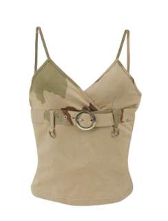 Womens DESERT CAMO TANK TOP Clothes Shirt Camouflage Hunting Clothing 
