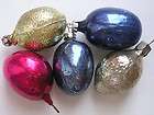 Vintage Russia Christmas Silver glass ornament 5 fruits