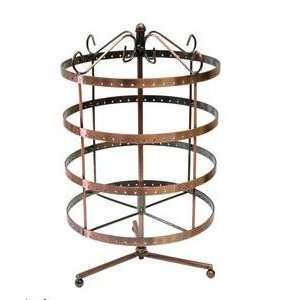   Copper Color Rotating Earring Organizer Display Stand