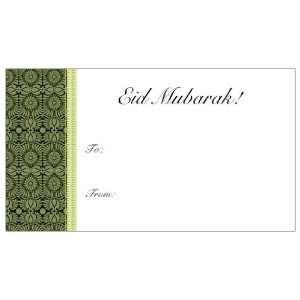  Eid Gift Tags Green Design Pack of 10 