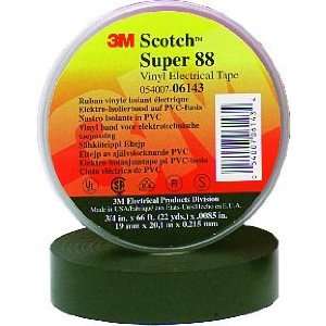 3M Vinyl Electrical Tape Super 88 3/4 x 44 (1 Roll)  