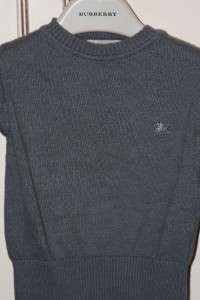 EUC Burberry Gray Cotton Sweater 9 12 Months  