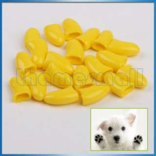 20Pcs Nail Caps Grooming for Pet Dog Cat Paw Claws S/M  