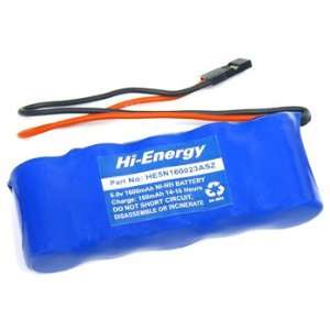  Hi Energy Receiver Battery 6.0V 1600mAh NiMH Flat JR/Z 