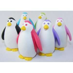  Iwako Penguin Erasers   4 colors Toys & Games