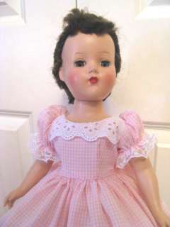 Pink Gingham Dress set for 18 inch Nannette and other slim dolls 