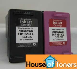 HP 61XL 61 XL CH563WN Black & CH564WN Color Ink Cartridge fits Deskjet 