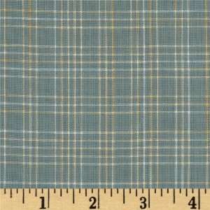  44 Wide Charms Yarn Dyed Plaid Teal Fabric By The Yard 