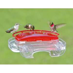   Box Window Hummingbird Feeder   3 Feeding Stations 