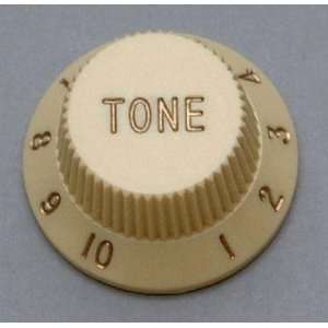  Fender Stratocaster 2 Tone Knobs Parchment for Strat fit 