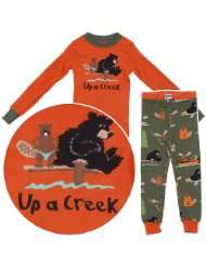 Lazy One Up a Creek Cotton Pajamas for Toddlers and Boys