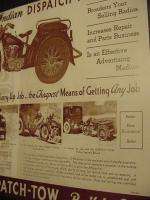 Vintage 32 Indian Motorcycle Ad Advertisement trike art  