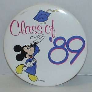  2.5 Disney Mickey Mouse Class of 1989 Button Everything 