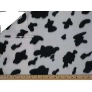  Cow Fleece Poly Fabric By the Yard 