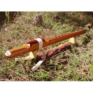  Red Ironbark Eucalyptus Wood Flute (Key of F#)   Easy To 