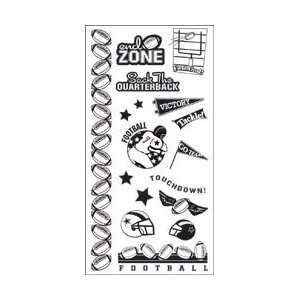   Company Clear Stamps 4X8 Sheet   Football Football