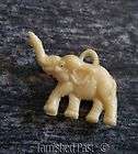Vintage Good Luck Elephant Faux Ivory Hand Painted Cell