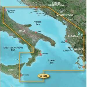 Garmin Bluechart G2   HEU453S   Adriatic Sea South Coast   Data Card 