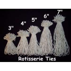  100 5 Rotisserie Ties Elastic Cotton Loops Patio, Lawn 