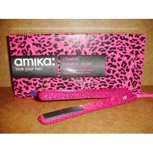  AMIKA 100% Ceramic Styler Pink Cheetah 