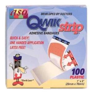  Aso Qwikstrip Plastic Adhesive Bandage (QWK1019) Office 