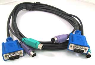 New PS2 KVM Cable Male to Male for keyboard 5 fee  