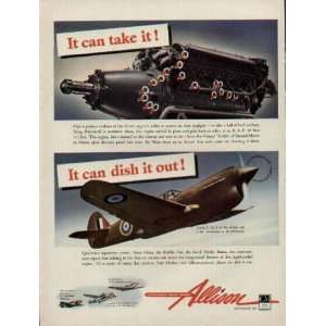   Tomahawk.  1942 ALLISON Division of GM Ad, A1737 
